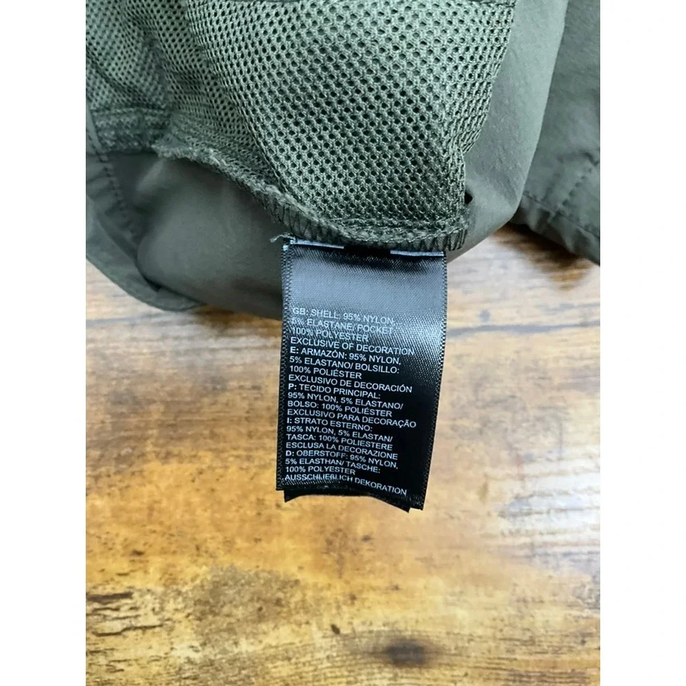 The North Face Mens khaki cargo shorts outdoor‎ hiking casual summer size 38